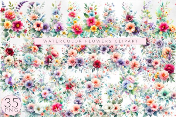 Download Watercolor Floral Clipart,  Floral Frame - Water Collection