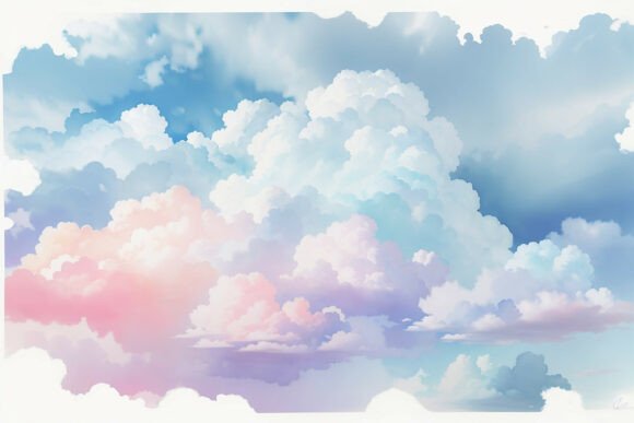 Download Sky Blue Watercolor Digital Paper - Water Collection
