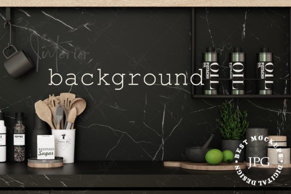 Download Blank Wall, Kitchen Mockup - Mock Collection