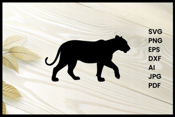 Download Lioness Hunting Silhouette Illustration - Illustration Collection