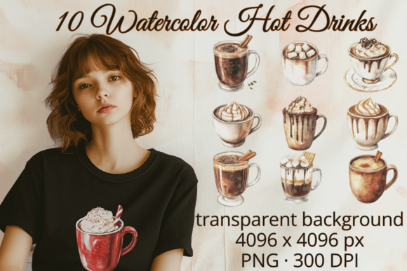 Download Watercolor Coffee &amp; Cocoa Clipart - Water Collection