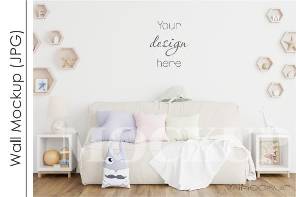 Download Kids Room Mockup, Nursery Wall Mockup - Mock Collection
