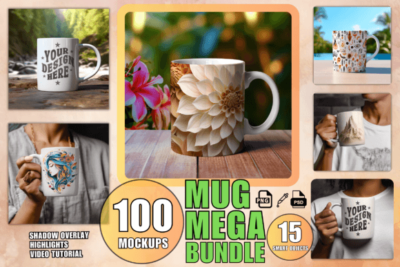 Download Mug Mockup Bundle PSD White Mug Mockups - Mock Collection