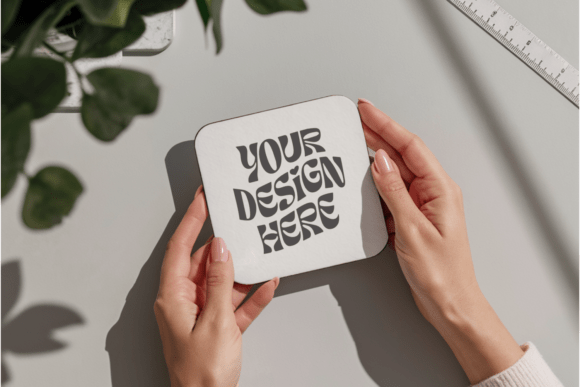 Download Christmas Coaster Mockup, Holiday Mockup - Mock Collection