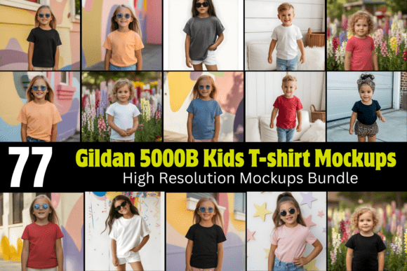 Download Gildan 5000B Kids T-shirt Mockups - Mock Collection