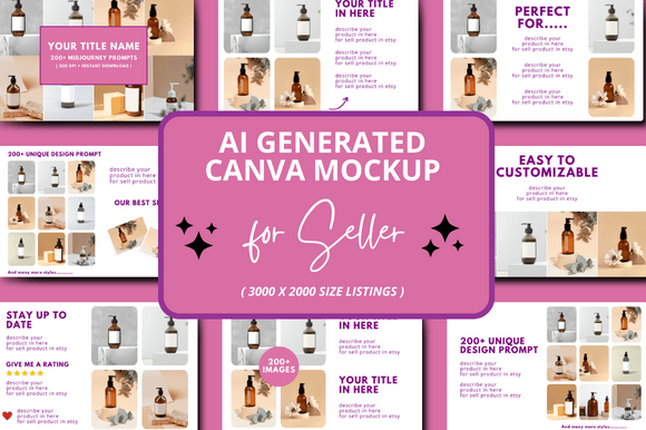 Download AI Generated Etsy Mockup - Mock Collection