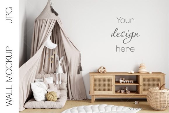 Download Empty Wall Nursery Interior Mockup - Mock Collection