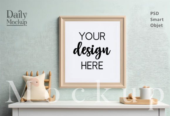 Download Nursery Frames Mockup, Kids Room Mockup - Mock Collection