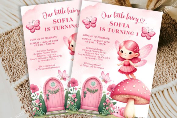 Download Little Fairy Girl Birthday Invitation - Premium Resources