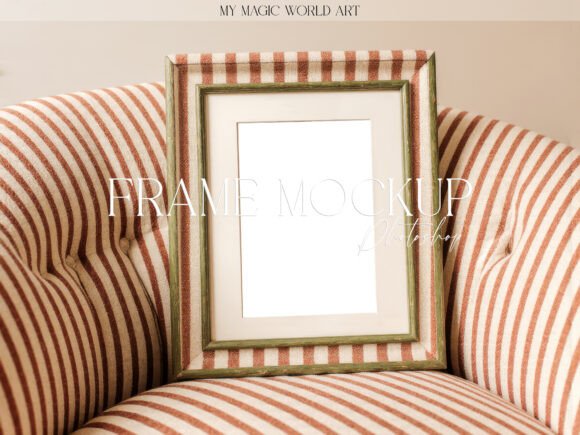 Download Vintage Cozy Interior Frame Print Mockup - Mock Collection