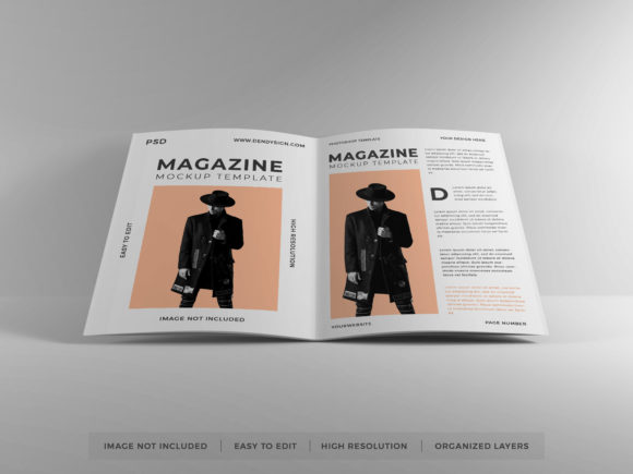 Download Realistic Magazine Paper Mockup Template - Mock Collection