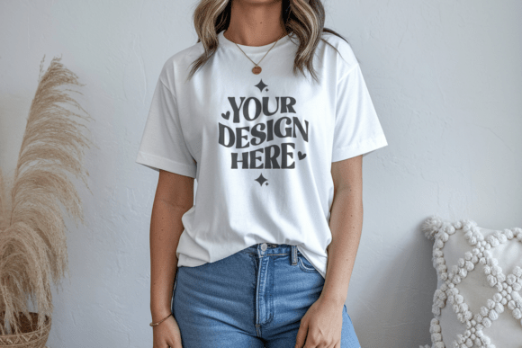 Download Gildan 5000 Couple T-shirt Mockups - Mock Collection