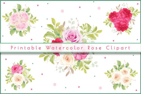 Download Printable Watercolor Rose Clipart, PNG - Water Collection