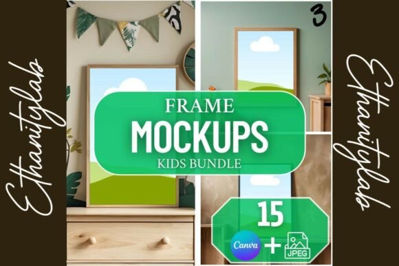 Download Boy Nursery Mockups | Canva &amp; JPEG 15 - Mock Collection