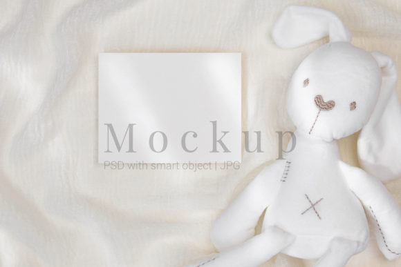 Download PSD Mockup,Nursery Card Mockup,5.5x4.25 - Mock Collection