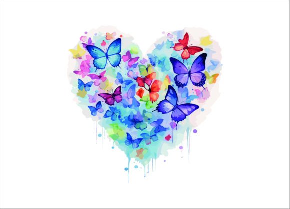 Download Watercolor Butterfly and Flower Artwork, - Water Collection