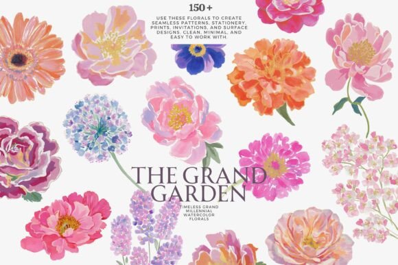 Download Watercolor Floral Clipart Bundle - Water Collection