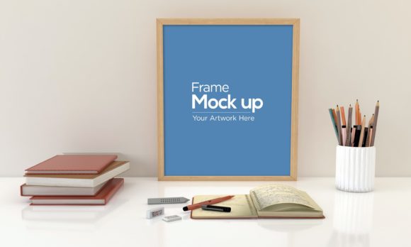 Download Kids Photo Frame Laying on Floor Mockup - Mock Collection