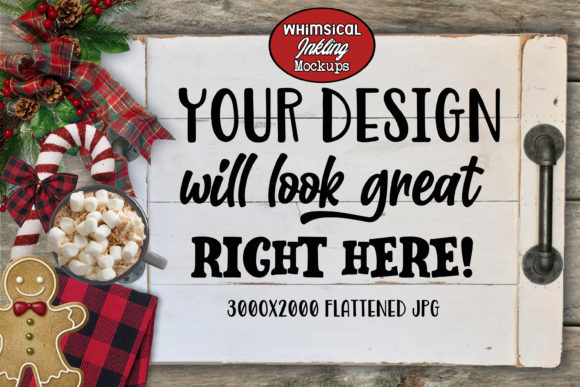 Download White Christmas Tray Mockup - Mock Collection