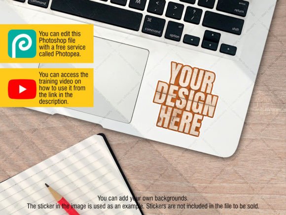 Download Laptop Sticker Mockup Psd Smart Object - Mock Collection