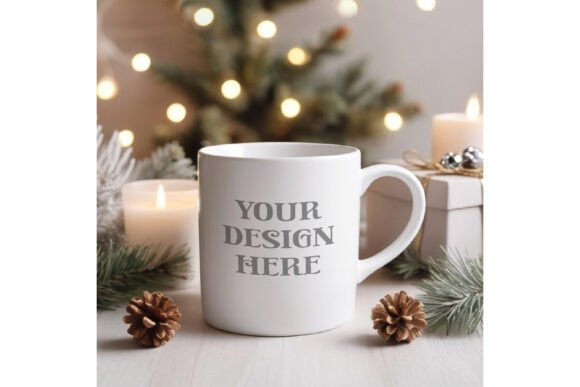 Download White Mug Mockup, Christmas Mug Mock-up - Mock Collection
