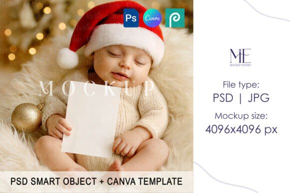 Download Baby Invitation Card Mockup Nursery - Mock Collection