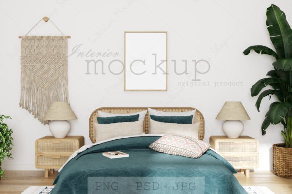 Download Bedroom Mockup, Interior Mockup - 1700 - Mock Collection