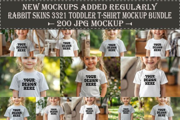 Download Rabbit Skins 3321 Toddler Mockup Bundle - Mock Collection