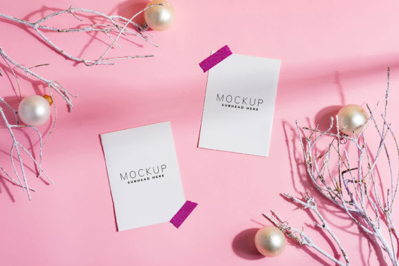 Download Festive Holiday Mockup Cards - Mock Collection