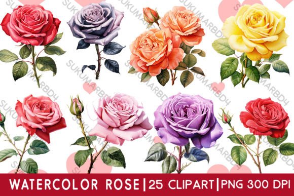 Download Watercolor Rose Clipart - Water Collection