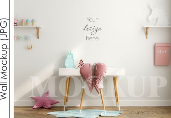 Download Kids Room Mockup, Nursery Wall Mockup - Mock Collection