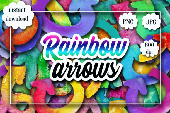Download Watercolor Rainbow Arrows - Water Collection