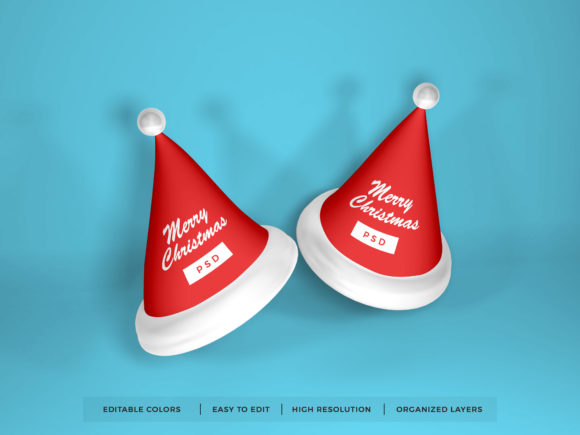 Download Christmas Santa Hat Mockup Template - Mock Collection