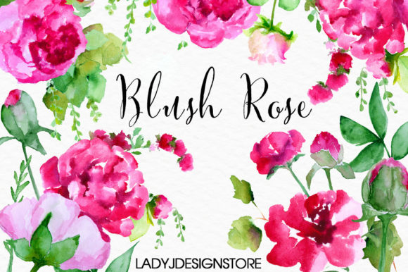 Download Hand Painted Watercolour Rose Clipart - Water Collection