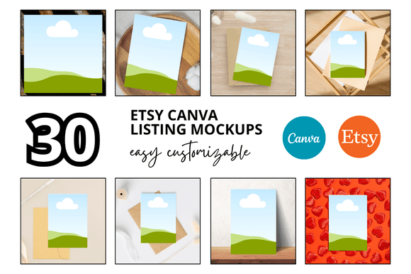 Download 30 Paper Etsy Mockups Templates - Mock Collection