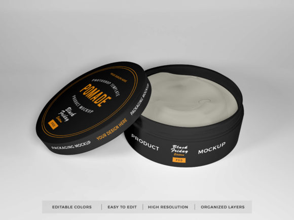 Download Realistic Pomade Packaging Mockup PSD - Mock Collection