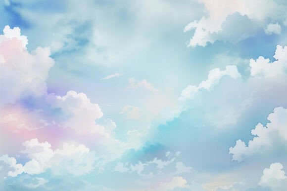 Download Sky Blue Watercolor Digital Paper - Water Collection