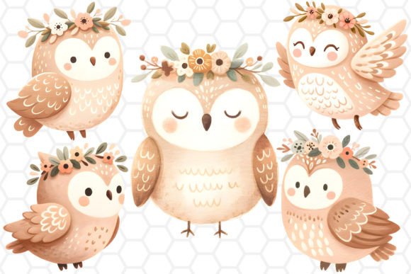 Download Cute Watercolor Owl Cliparts PNG - Water Collection