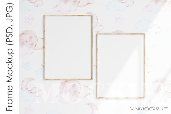 Download Nursery Frame Mockup, Modern Kid's Room - Mock Collection