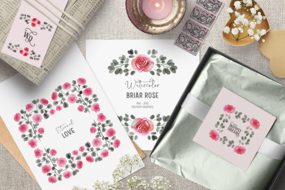 Download Pink Watercolor Clipart with Roses - Water Collection