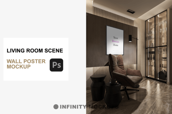 Download Living Room Canvas Wall Art Mockup - Mock Collection