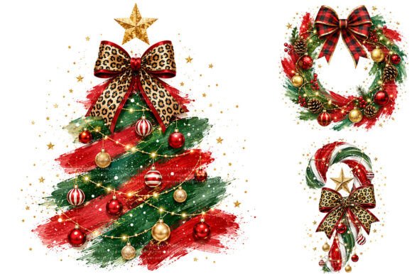 Download Watercolor Brushstroke Christmas Clipart - Water Collection