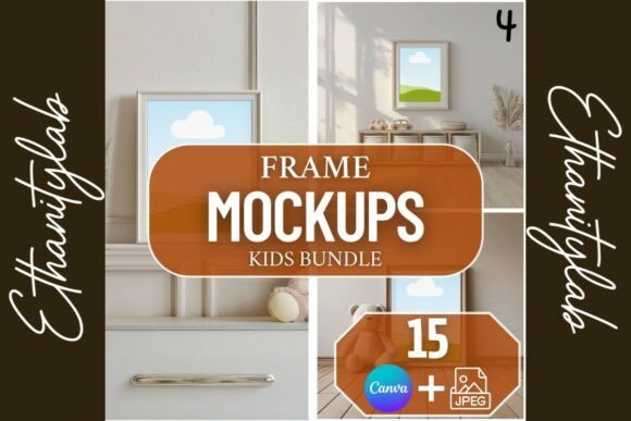 Download Neutral Nursery Mockups | Canva &amp; JPEG - Mock Collection