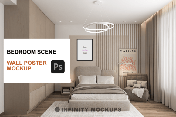 Download Bedroom Canvas Wall Art Mockup - Mock Collection