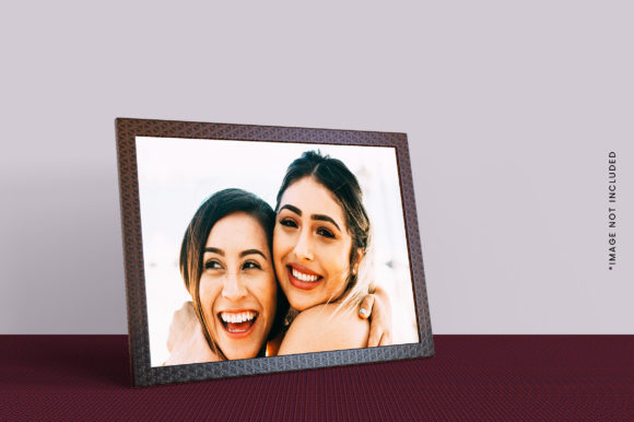 Download Photo Frame Mockup with Cute Girl Photo - Mock Collection