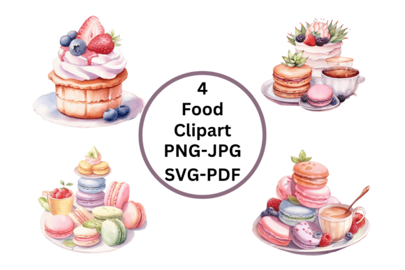 Download Watercolor Food Clipart PNG-JPG-SVG-PDF - Water Collection