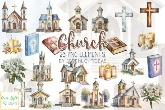 Download Watercolor Church Christian Clipart - Water Collection