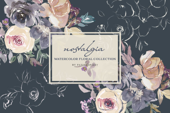 Download Autumn Watercolor Floral Clipart Set - Water Collection