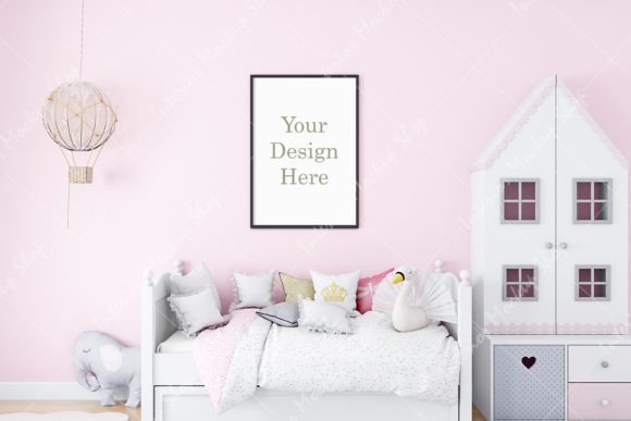 Download Frame Kids Mockup, Kids Room Mockup - Mock Collection