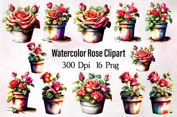 Download Watercolor Rose Clipart - Water Collection